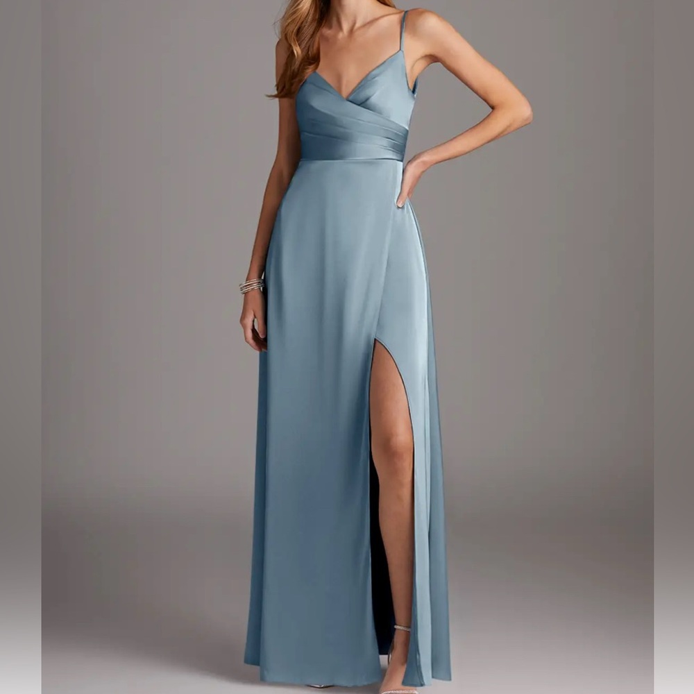 Azazie Calissa Bridesmaid Dress in Pebble